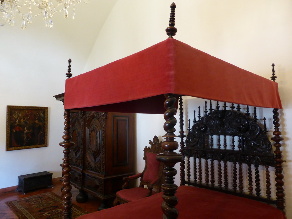 Bedroom at the Palácio Nacional de Sintra palace