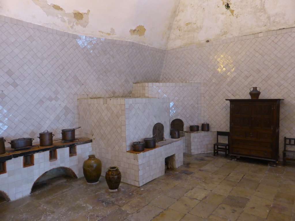 Pans and ovens in the Kitchen at the Palácio Nacional de Sintra palace