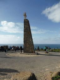 Right side of the column with cross at the Cabo da Roca cape