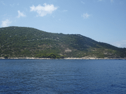 East side of Lopud island, viewed from the Elaphiti Islands tour boat