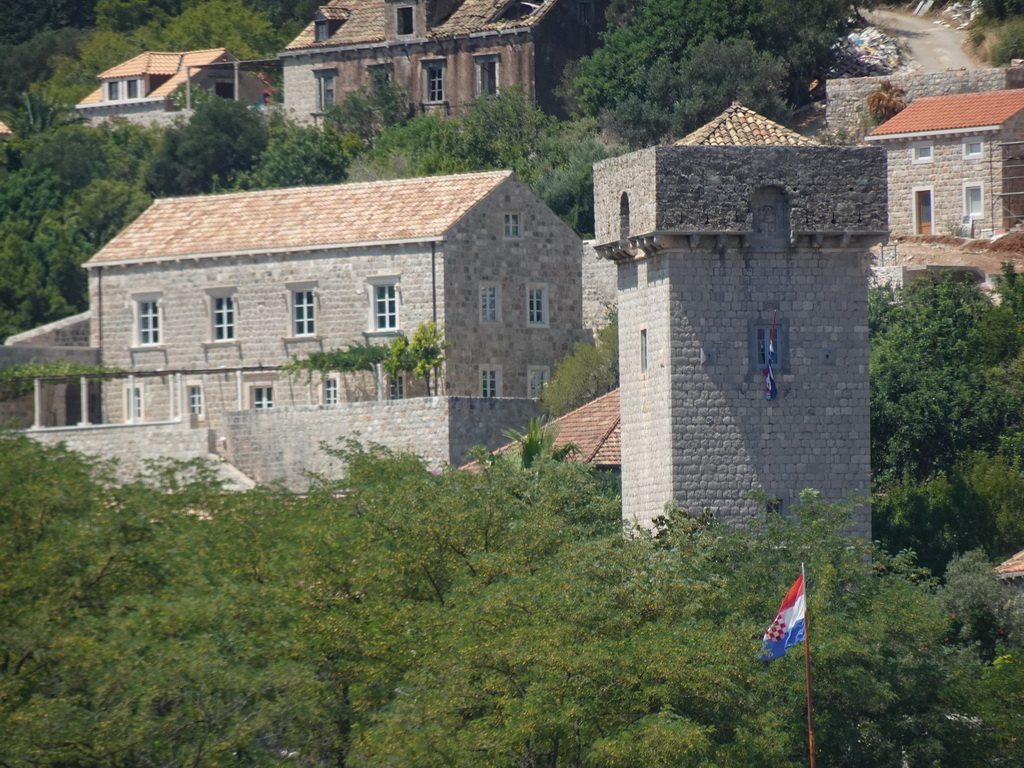 The Skocibuha Summer Residence at the town of Sudurad, viewed from the Elaphiti Islands tour boat