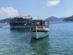 Boats at the Sudurad Harbour and Ruda and Lopud islands