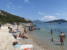 Beach at the northeast side of the town of Sudurad and Ruda island