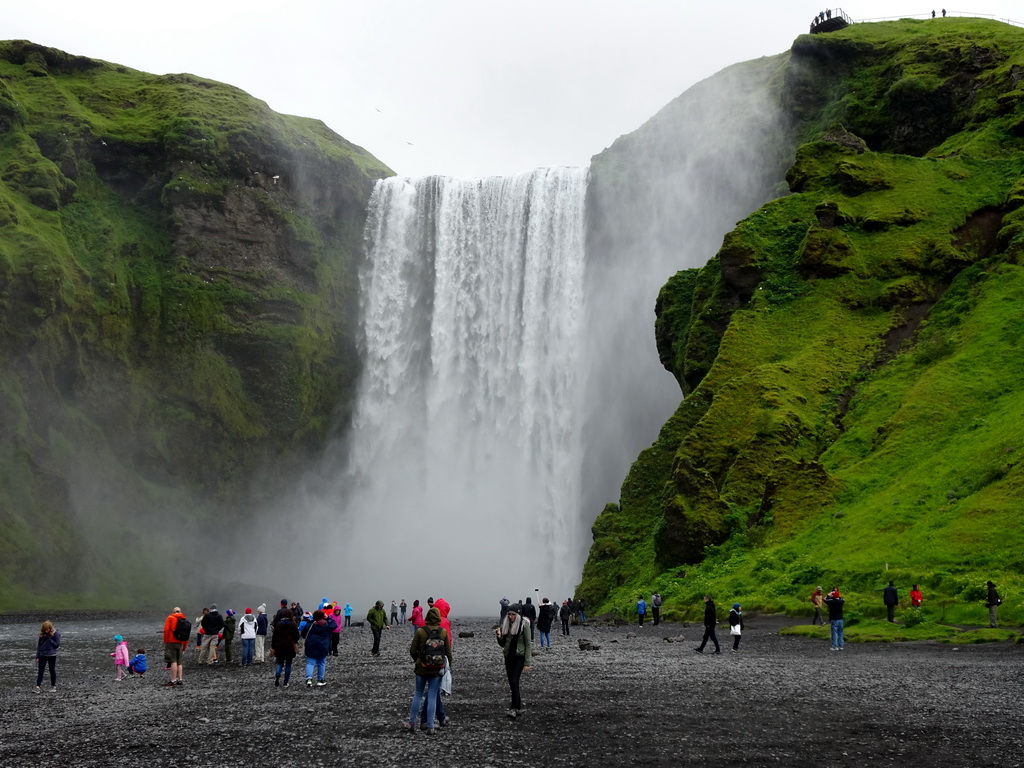 The Skógafoss waterfall