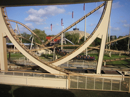 The Looping Star rollercoaster, from the Monorail