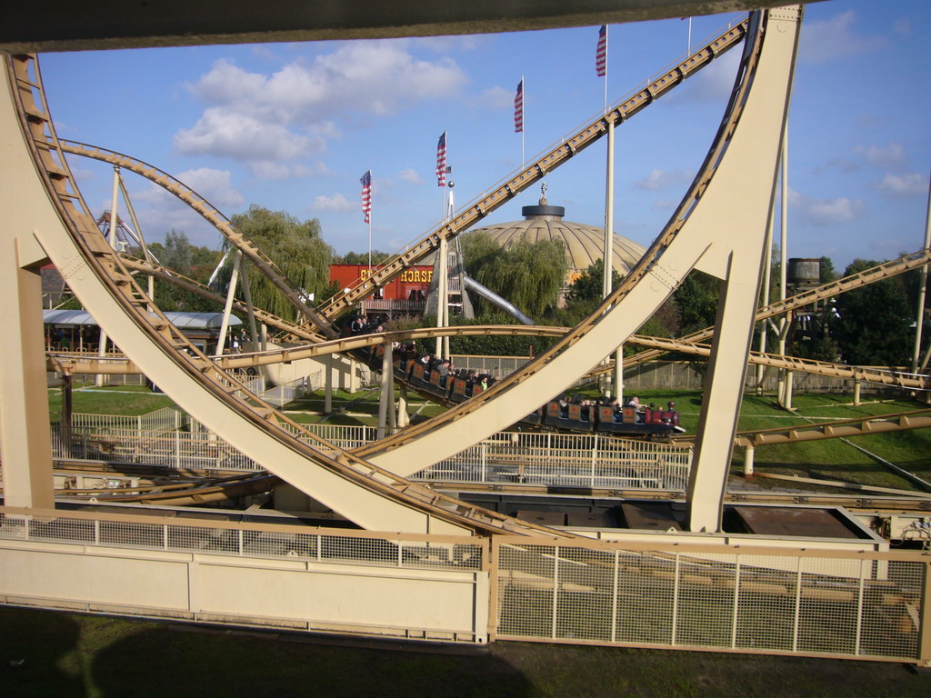 The Looping Star rollercoaster, from the Monorail