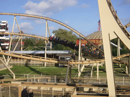 The Looping Star rollercoaster, from the Monorail