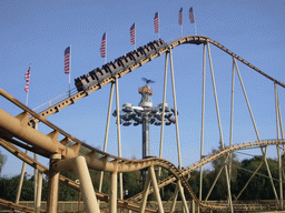 The Looping Star rollercoaster and the Eagle