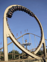 The Looping Star rollercoaster and the Eagle