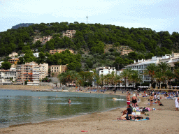 The east side of the Platja d`en Repic beach, viewed from the west side