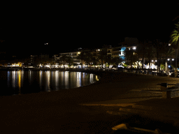 West side of the Platja d`en Repic beach, by night