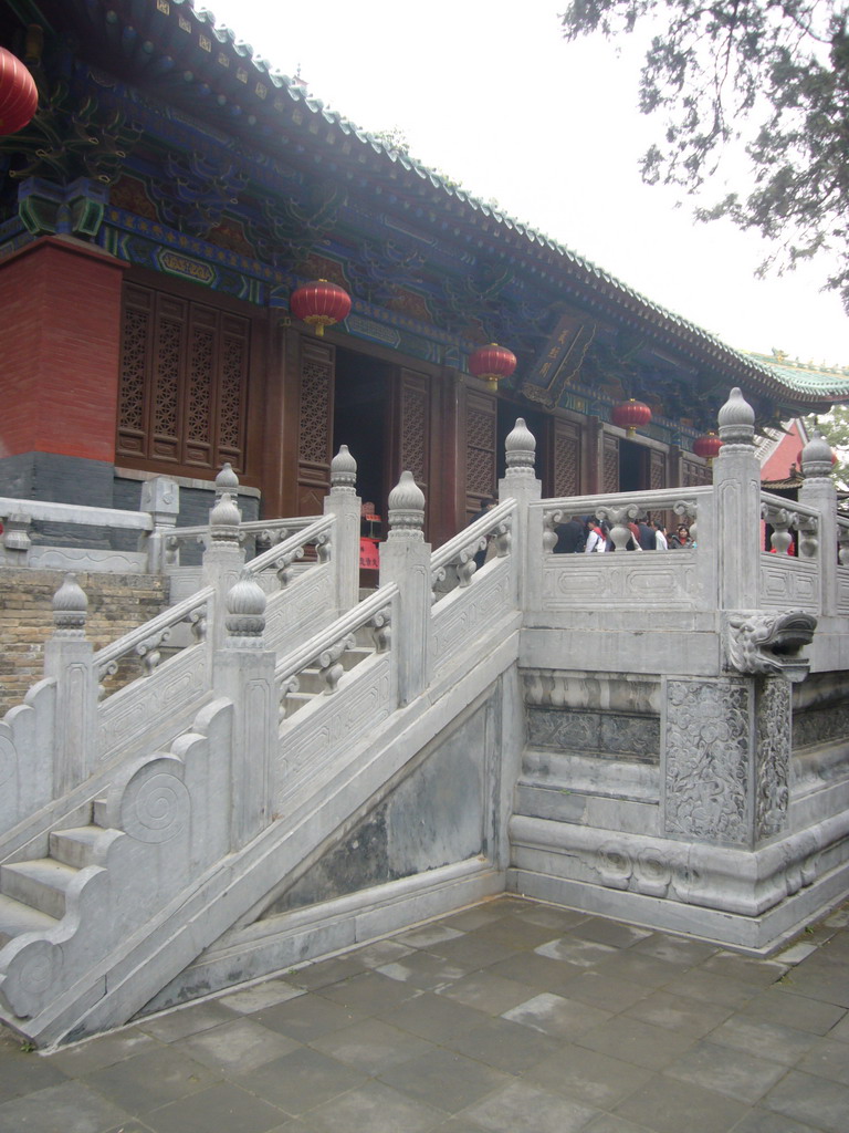 Staircase and temple at Shaolin Monastery