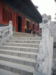 Staircase and temple at Shaolin Monastery
