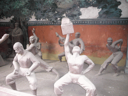 Statues of Kung Fu warriors at Shaolin Monastery