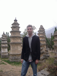 Tim at the Pagoda Forest at Shaolin Monastery