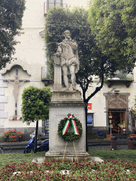 Statue of Torquato Tasso at the southwest side of the Piazza Torquato Tasso square