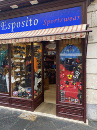 Front of the Esposito sportswear shop at the Corso Italia street