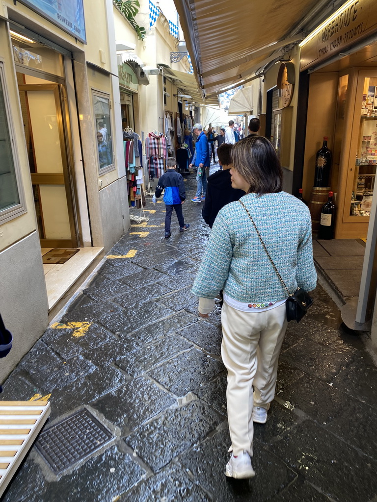 Miaomiao and Max at the Via Fuoro street