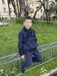 Max at the Piazza della Vittoria square