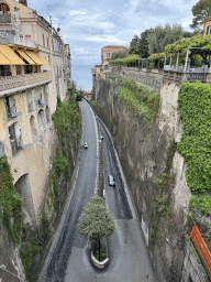 The Via Luigi de Maio street, viewed from the Piazza Torquato Tasso square