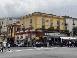 Front of the Fauno Bar at the Piazza Torquato Tasso square