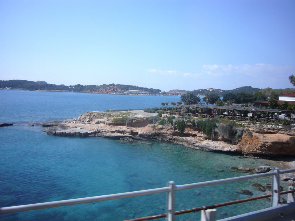 Coastline of Attica, viewed from bus