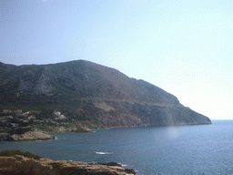 Coastline of Attica, viewed from bus