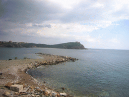 Cape Sounion from a distance, viewed from bus