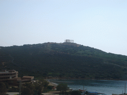 Cape Sounion from a distance, viewed from bus