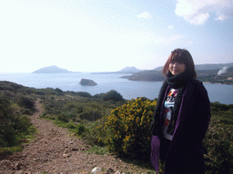 Miaomiao at Cape Sounion