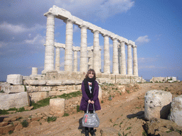 Miaomiao at the Temple of Poseidon