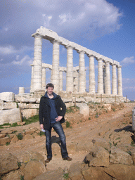 Tim at the Temple of Poseidon