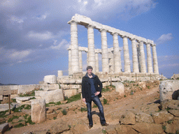 Tim at the Temple of Poseidon