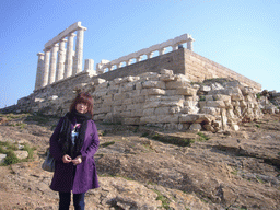 Miaomiao at the Temple of Poseidon