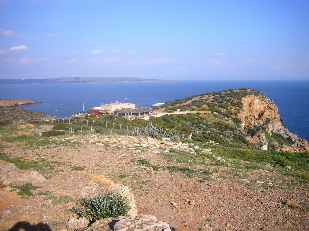 Cape Sounion and our lunch restaurant