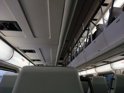 Inside train to Stanford