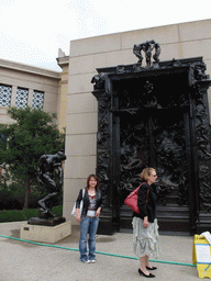 Miaomiao at the Gates of Hell by Auguste Rodin, in the Rodin sculpture garden of the Iris & B. Gerald Cantor Center for Visual Arts at Stanford University
