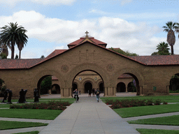 Memorial Court and Stanford Memorial Church at Stanford University