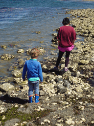 Miaomiao and Max`s friend on the beach near the Steiger Stavenisse pier