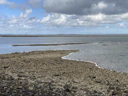 The National Park Oosterschelde and the Zeelandbrug bridge, viewed from the beach near the Dijkweg road