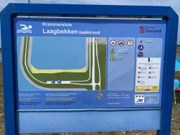 Information on the Laagbekken beach at the southwest side of the Philipsdam