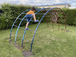 Max at the playground at the Oosterschelde Camping Stavenisse