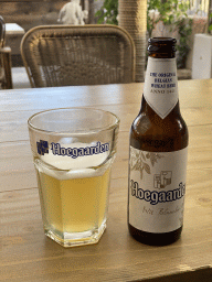 Beer at the terrace of the restaurant of the Oosterschelde Camping Stavenisse
