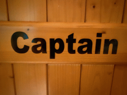 Sign at the door of the Captain bedroom of the Stuurhut holiday home at the Oosterschelde Camping Stavenisse