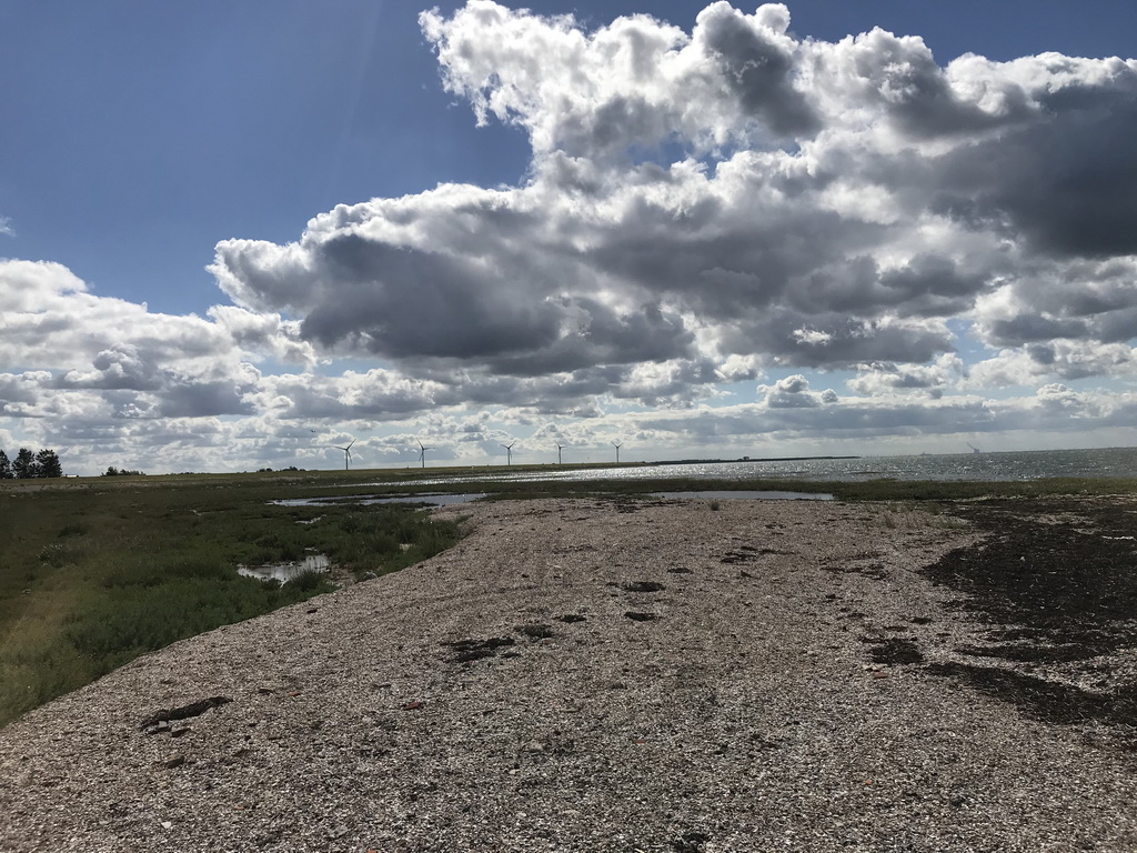 Beach at the south side of the Dijkweg road