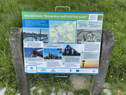 Information on a walking route at the Stavenisse Harbour