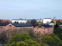 View from the roof of the Clarion Hotel Stockholm on the Södermalm neighborhood