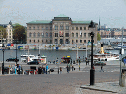 The National Museum and the Norrström river, viewed from the Slottsbacken street