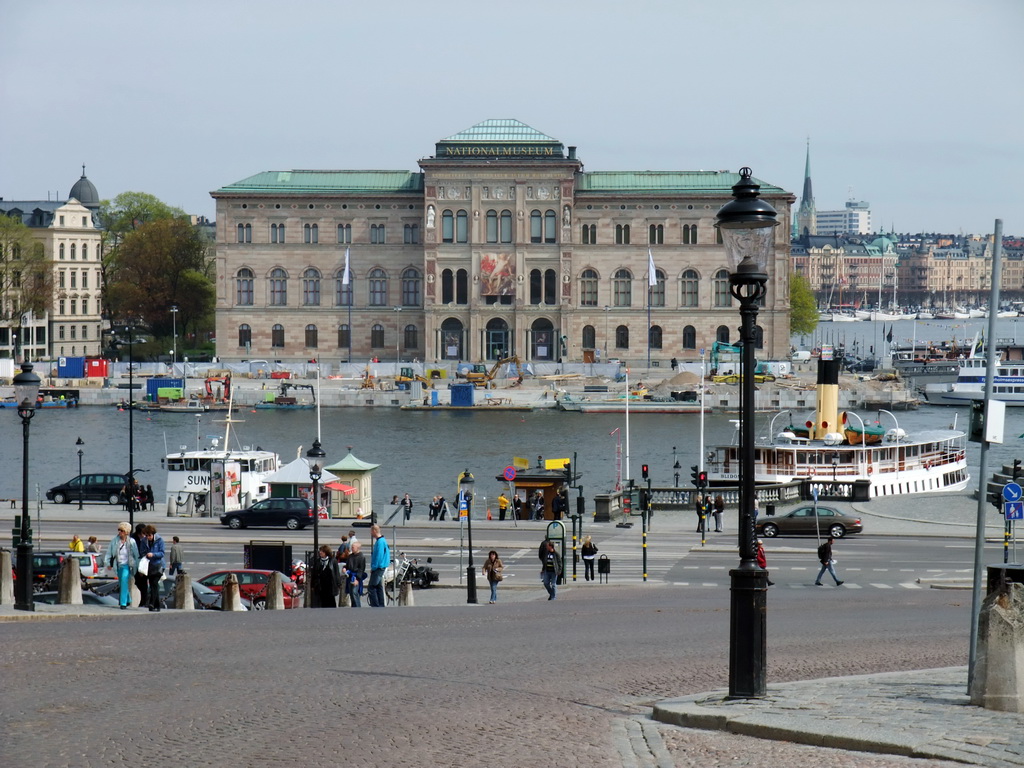 The National Museum and the Norrström river, viewed from the Slottsbacken street