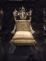 Throne in the Treasure Chamber at the southeast side of Stockholm Palace